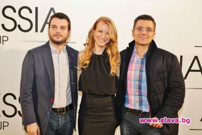 slava.bg : Иван и Андрей със собственичката на марката Мая Антова